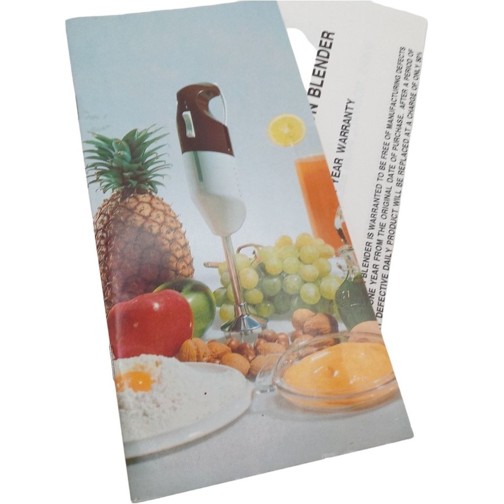 The Mixer Daily by Kitchenmate Instructions Recipe Booklet Vintage Cookbook